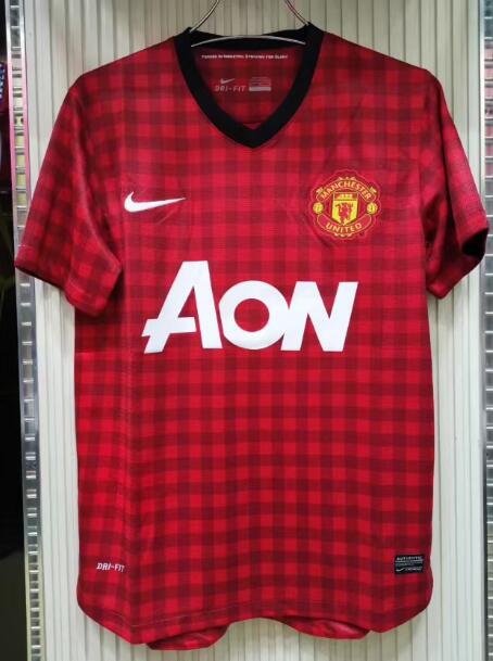 2012-2013 Manchester United Retro Home Kit Soccer Jersey